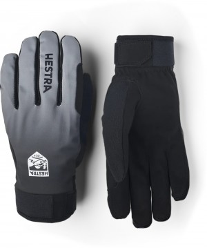 Women's Hestra XC Pace Cross Country Ski Gloves Dark Grey | LEKPUI947