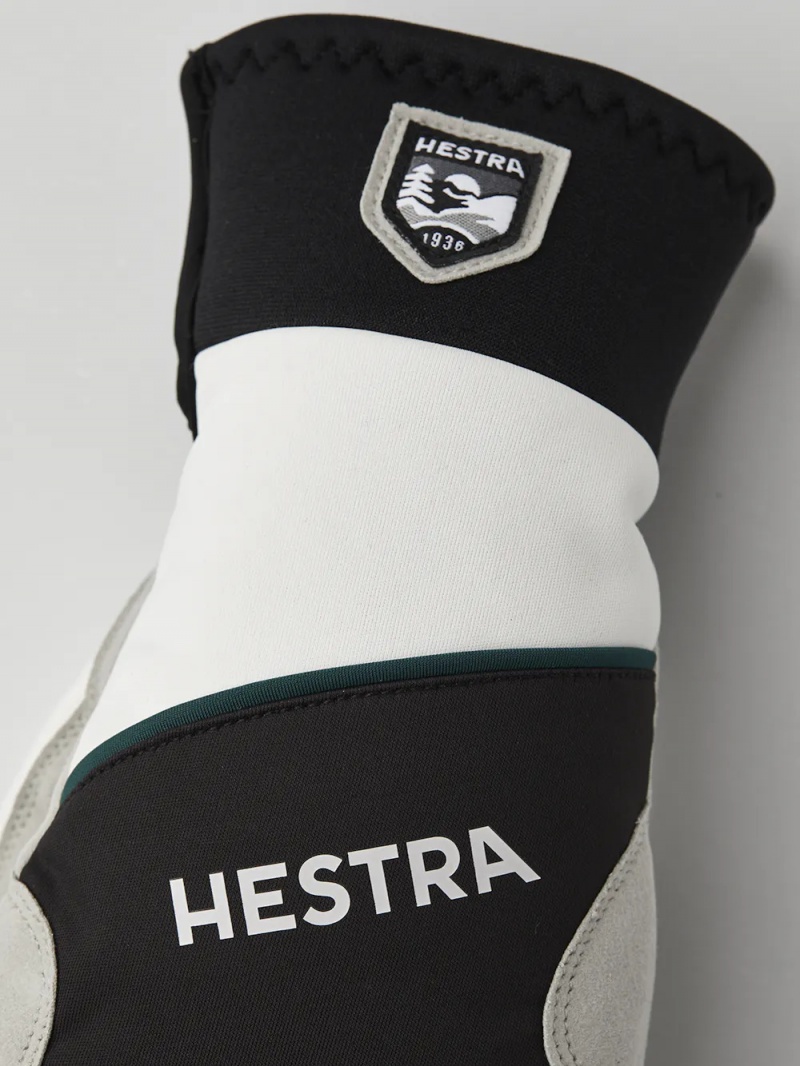 Men's Hestra Comfort Tracker Mitt Cross Country Gloves Black/Ivory | YDUNEP708