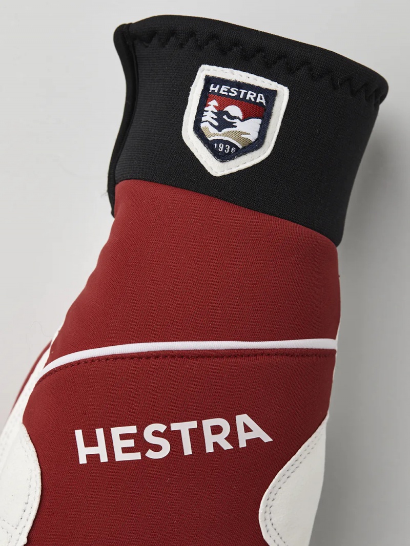 Men's Hestra Comfort Tracker Mitt Cross Country Gloves Red | RTOULI273