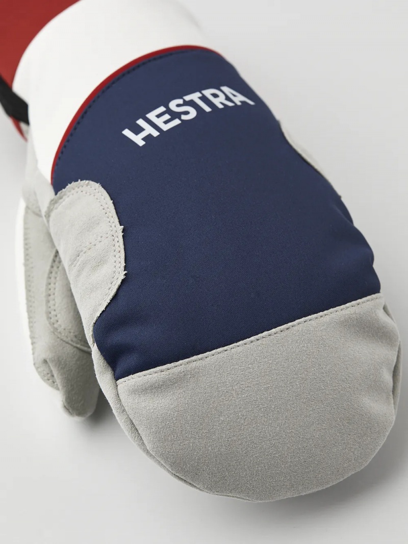 Men's Hestra Comfort Tracker Mitt Cross Country Gloves Navy/Ivory | WBQXJS201