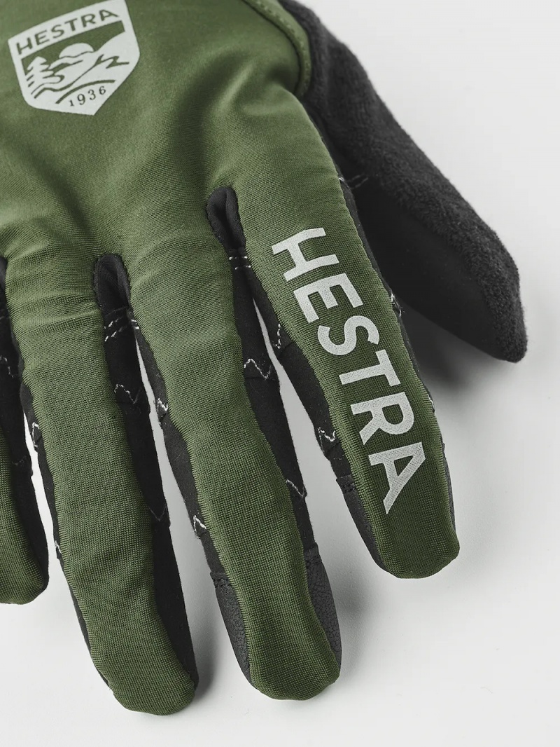 Men's Hestra Ergo Grip Race Cut Bike & Mtb Gloves Olive | GKXLYT256