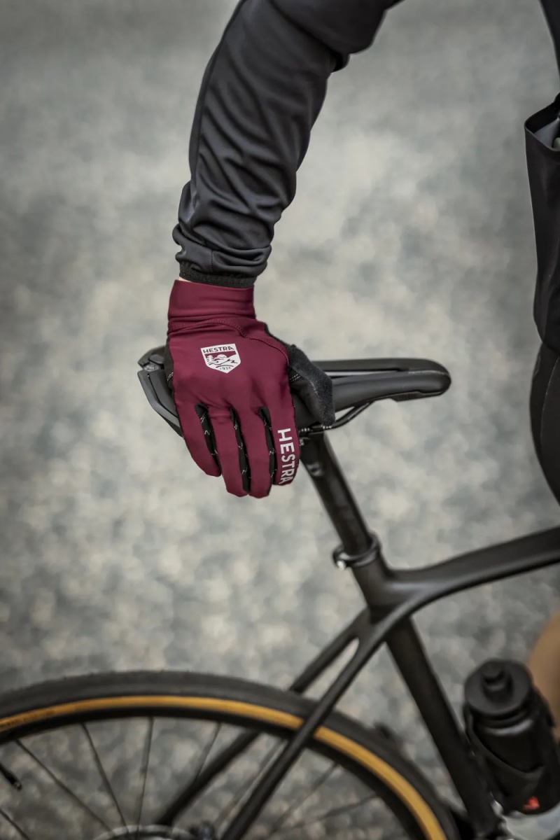 Men's Hestra Ergo Grip Race Cut Bike & Mtb Gloves Bordeaux | BGDXVL694