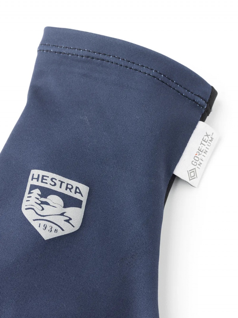 Men's Hestra Infinium Stretch Liner Light Liners & Inner Gloves Dark Navy | PWDCRX645