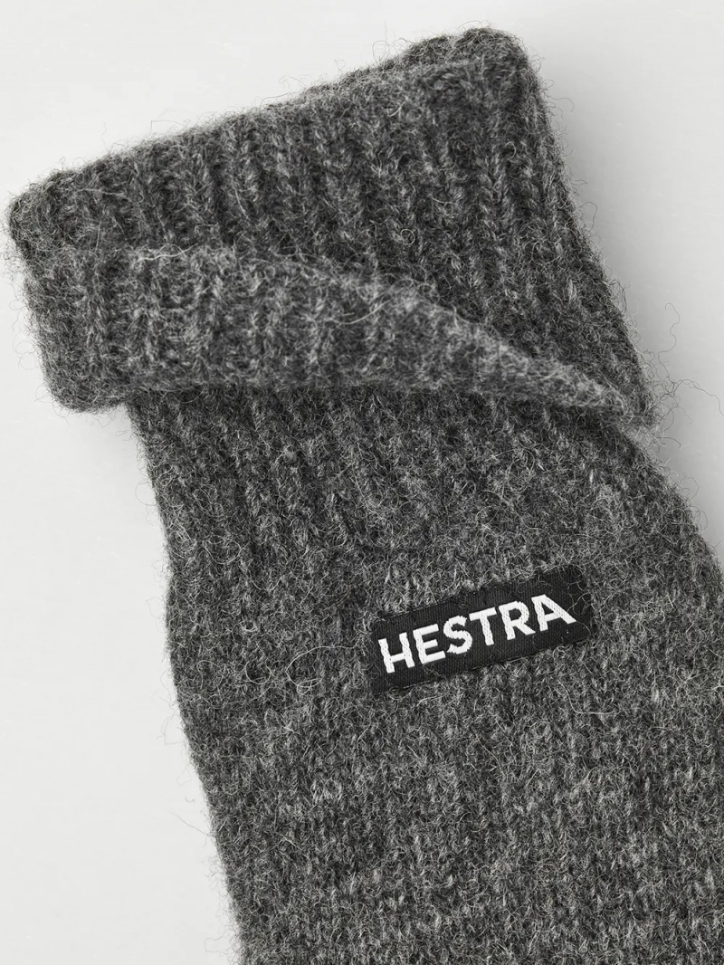 Men's Hestra Pancho Liner 5-finger Liners & Inner Gloves Grey | ANCZVI328