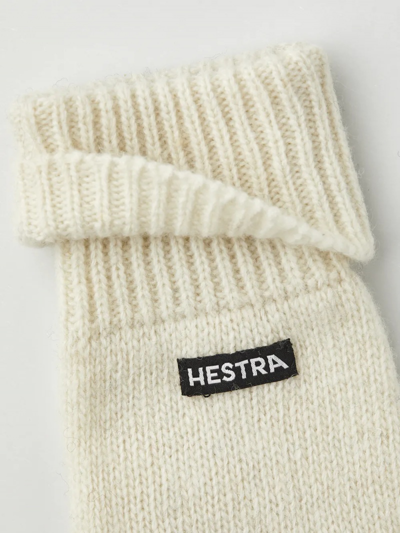 Men's Hestra Pancho Liner 5-finger Liners & Inner Gloves White | XAOKQH285