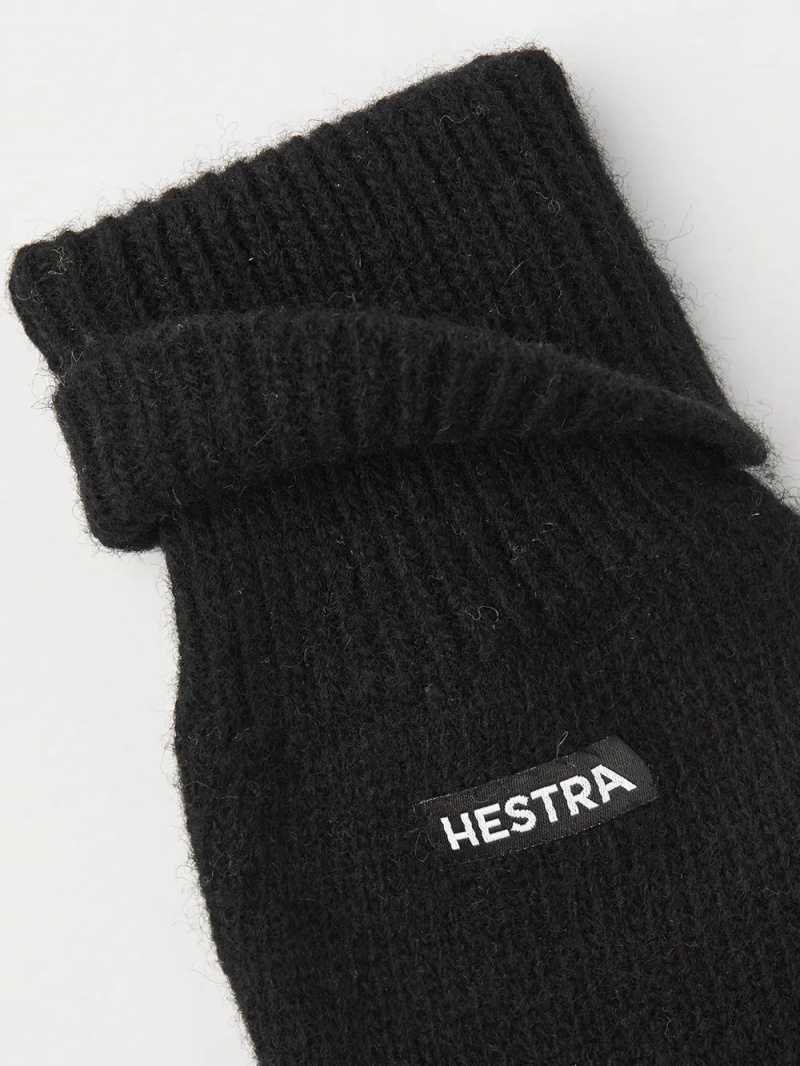 Men's Hestra Pancho Liner 5-finger Liners & Inner Gloves Black | LHAYVB546