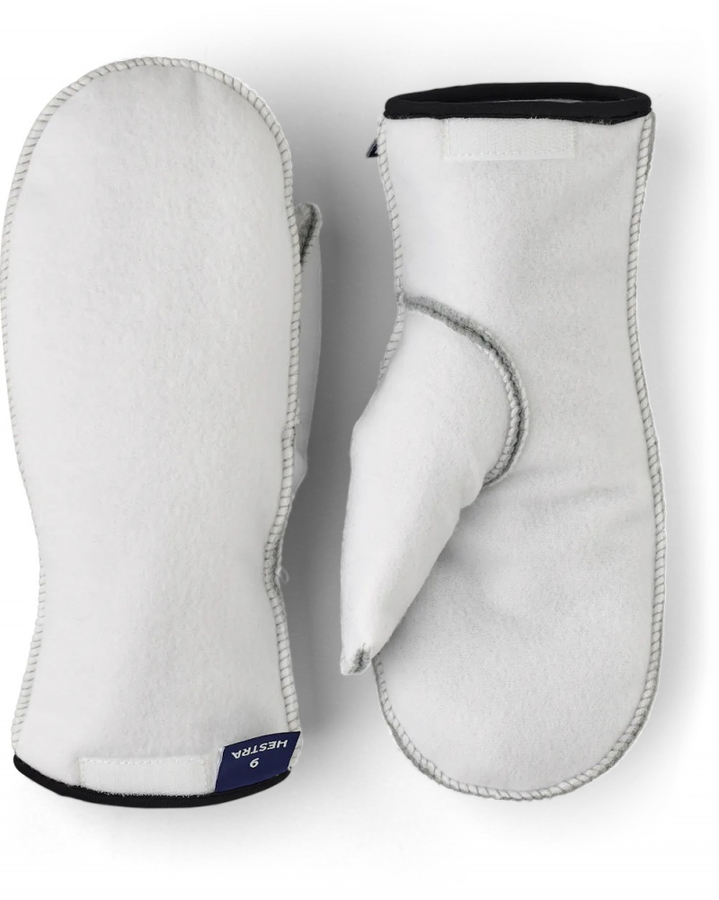 Men\'s Hestra Patrol Liner Mitt Liners & Inner Gloves White | DEJMXG659