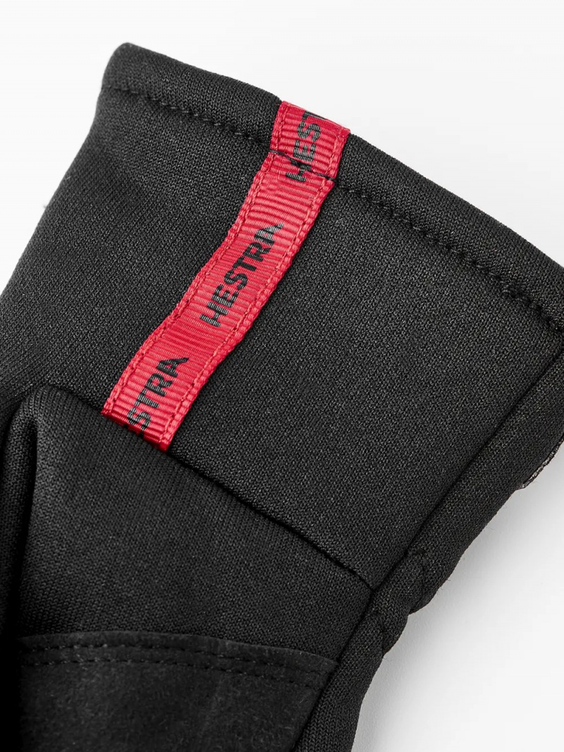 Men's Hestra Touch Point Fleece Liner Jr. Liners & Inner Gloves Black | CGLHSZ391