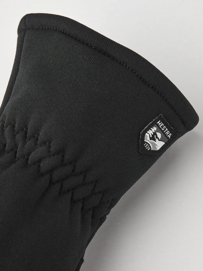 Men's Hestra Touch Point Fleece Liner Sr. Liners & Inner Gloves Black | SNREPU045