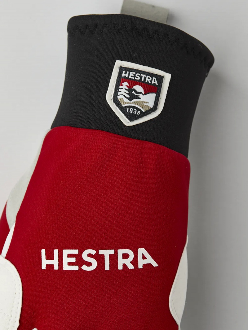 Men's Hestra Windstopper Race Tracker Cross Country Gloves Red | ZSXOPY243