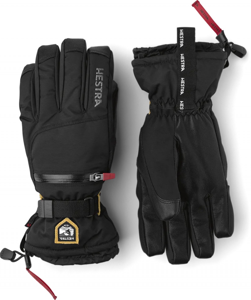 Women\'s Hestra All Mountain CZone Waterproof Gloves Black | VHFJAM729