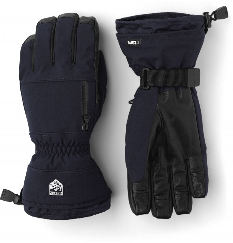 Women\'s Hestra CZone Pointer Ski Gloves Navy | DMOESA240