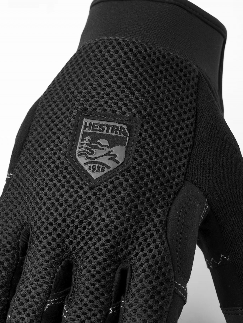 Women's Hestra Ergo Grip Enduro 5-finger Bike & Mtb Gloves Black | YXKDBS265