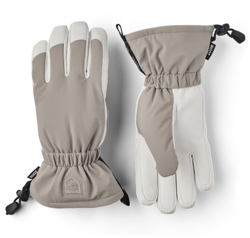 Women\'s Hestra Mist Ski Gloves Beige | QURFKW092