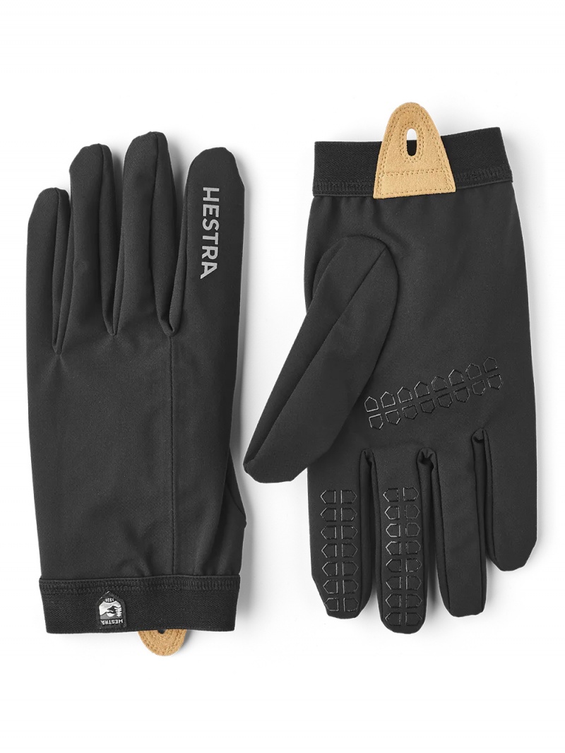 Women\'s Hestra Nimbus Shell Gloves Black | HCWFSN069