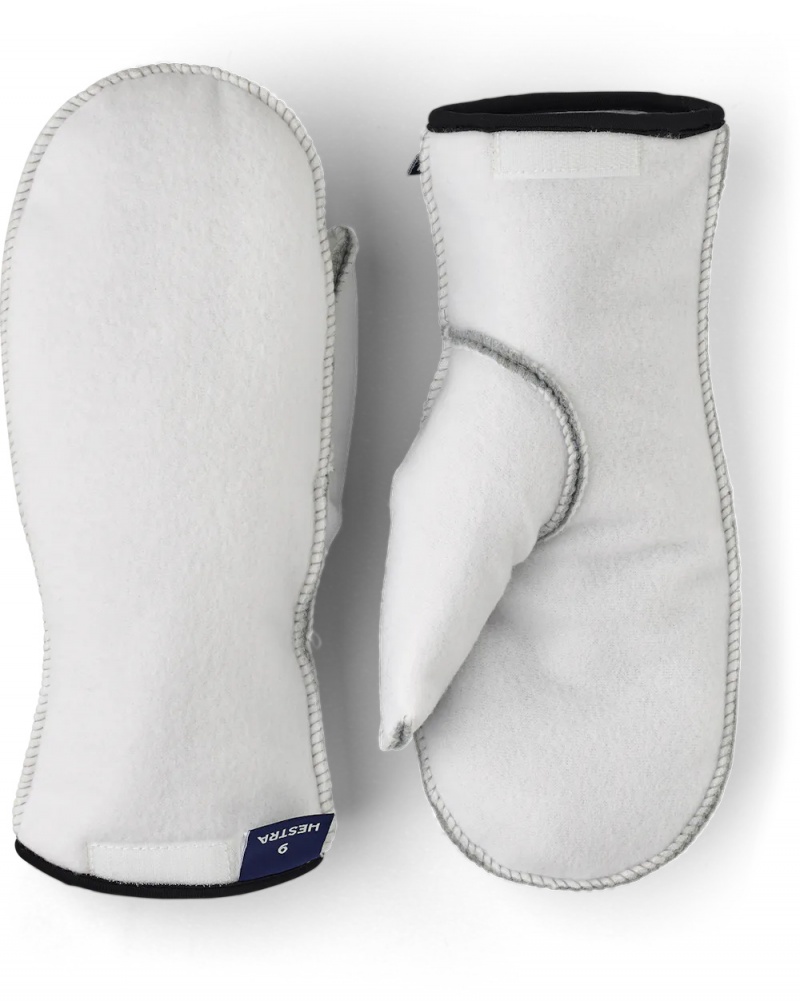 Women\'s Hestra Patrol Liner Mitt Liners & Inner Gloves White | OFLSXA729