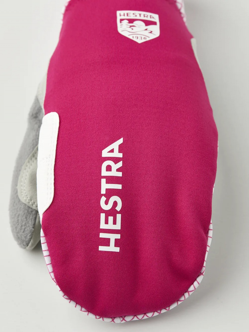 Women's Hestra W.S. Breeze Mitt Cross Country Ski Gloves Fuchsia | OBGTIM194