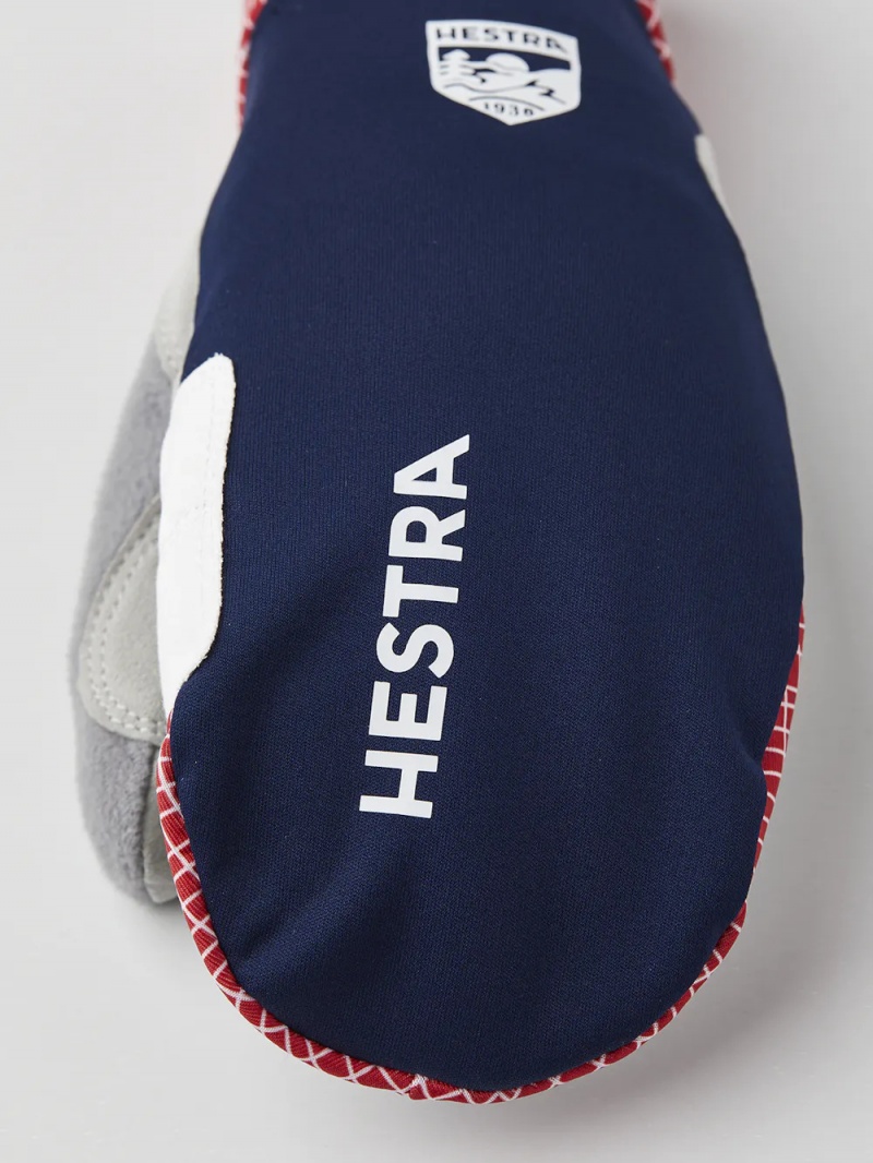 Women's Hestra W.S. Breeze Mitt Cross Country Ski Gloves Navy | HLGKUX425