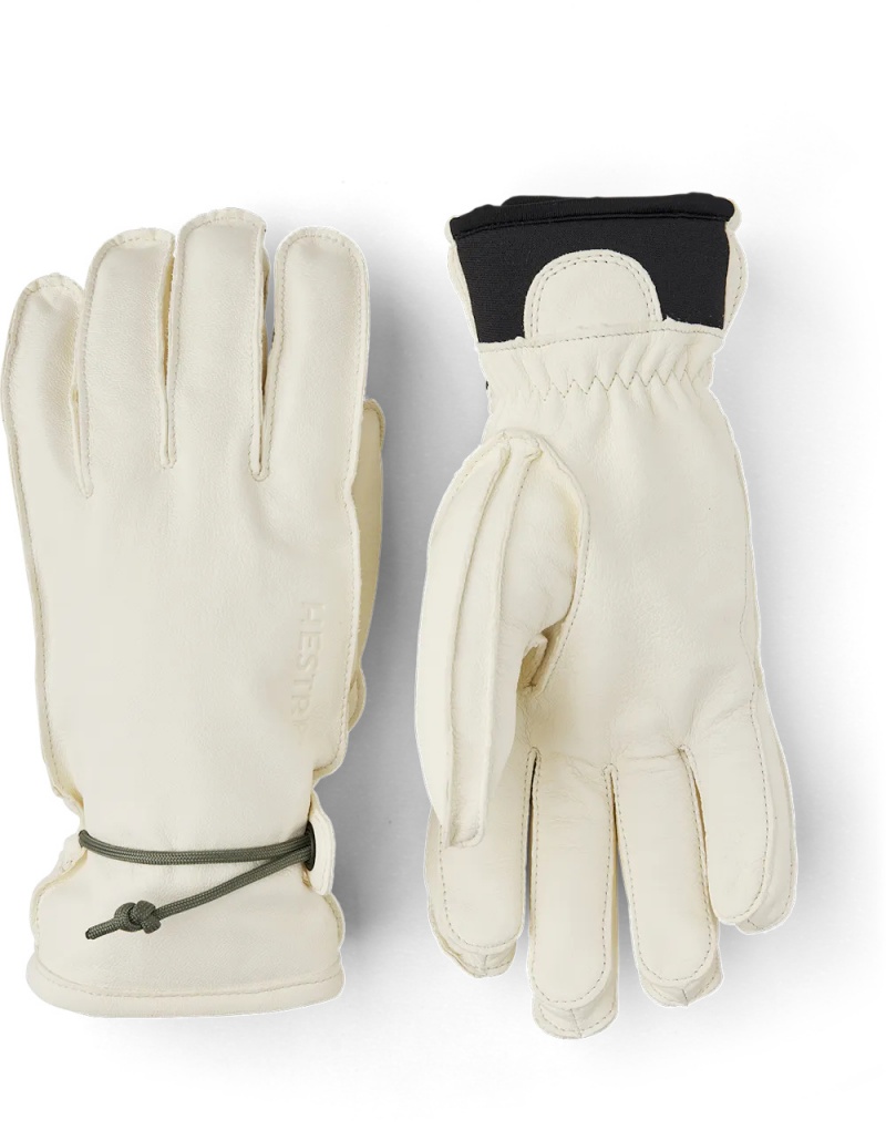 Women\'s Hestra Wakayama Ski Gloves Almond White | VDXHGC734