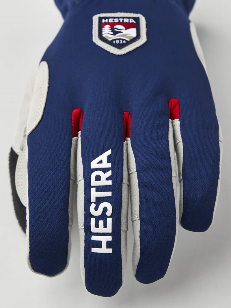 Women's Hestra Windstopper Ergo Grip Touring Cross Country Ski Gloves Navy | KRUHCI592