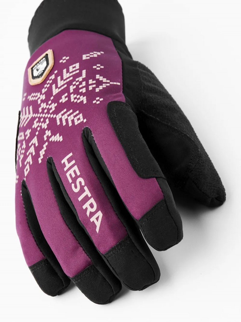 Women's Hestra XC Primaloft Bike & Mtb Gloves Bordeaux | MRAYWI270